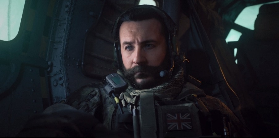 Amidst the roster of MW3 characters, a bearded man finds himself comfortably seated within a plane.