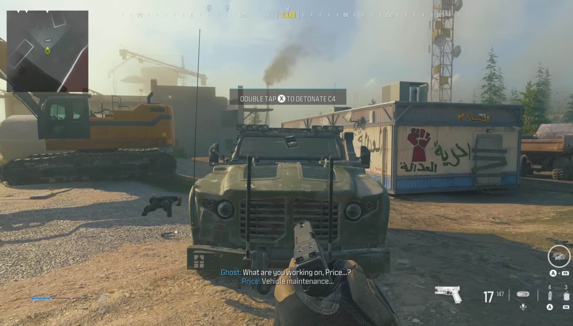 A screenshot of call of duty black ops 2 showcasing hidden details and campaign Easter eggs.