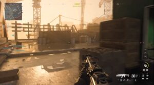 mw3 zombies crashing: Player awaits zombies on a rooftop