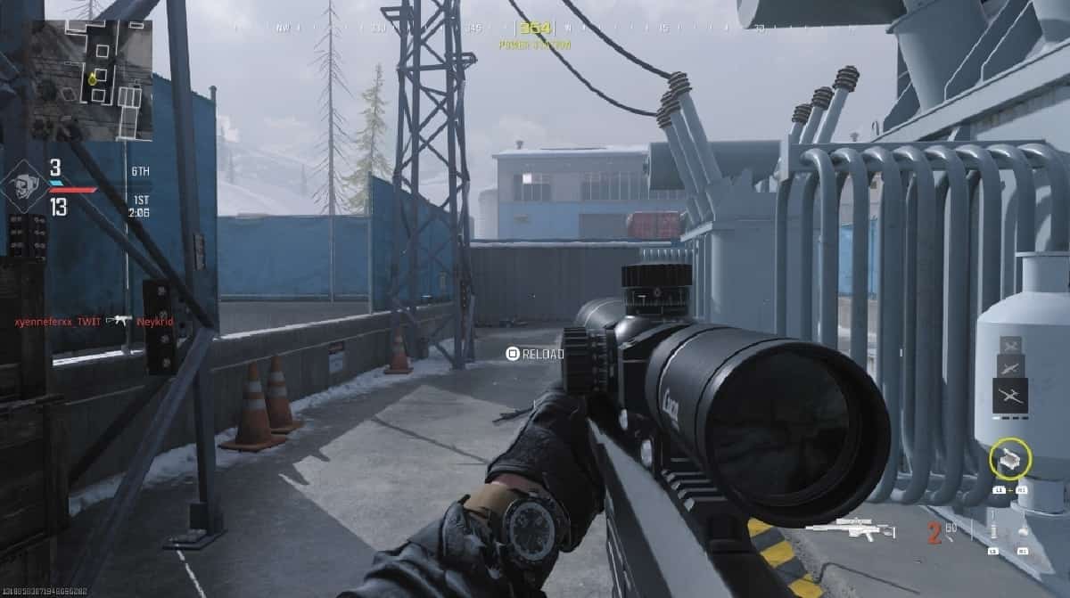 A screenshot of Call of Duty Black Ops 2 featuring the Longbow weapon from MW3.