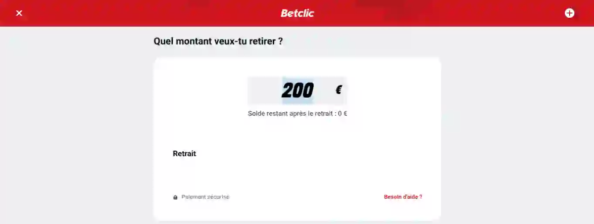 montant retrait betclic