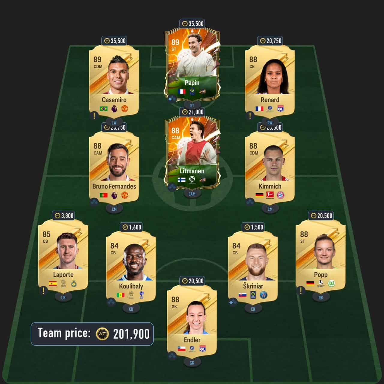 morgan player moments sbc solution fc 24 88-rated squad