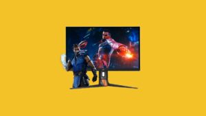 The top pick for Mortal Kombat 1 gaming enthusiasts, featuring a monitor with a figure standing next to it.