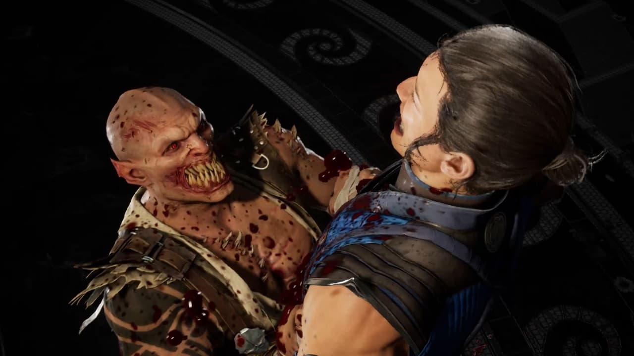 Mortal Kombat 1 fatalities: An image of Baraka's Split Decision fatality in the latest Mortal Kombat game.