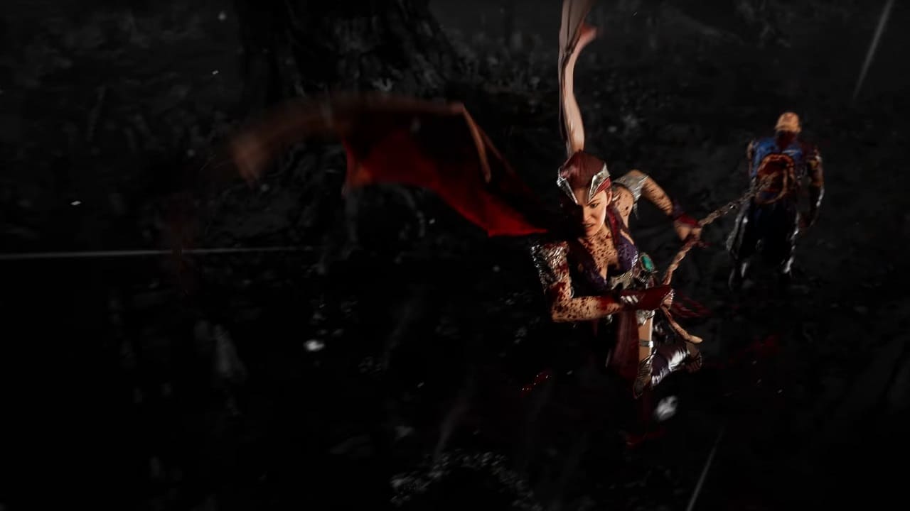 Mortal Kombat 1 fatalities: An image of Nitara's fatality in the latest Mortal Kombat game.