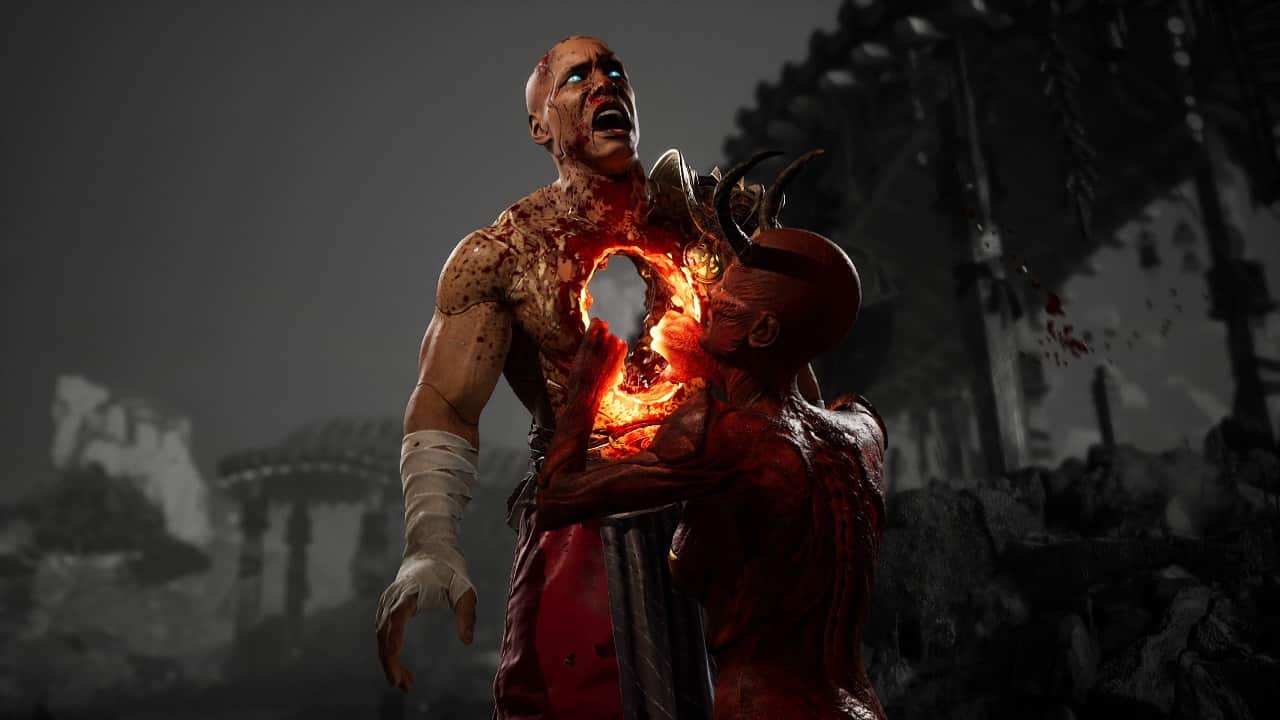Mortal Kombat 1 fatalities: An image of Sareena's Inner Demon fatality in the latest Mortal Kombat game.