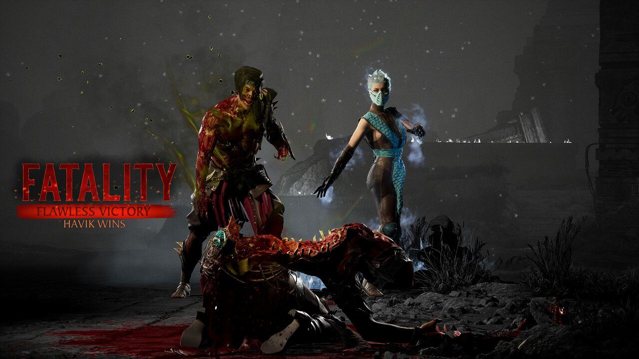 Mortal Kombat 1 Havik: An image of Havik's fatality in the game.