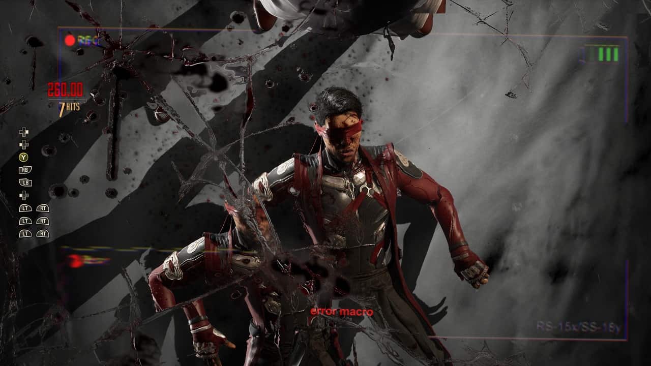 Mortal Kombat 1 how to break combo: An image of Kenshi caught in Johnny Cage's fatality move.