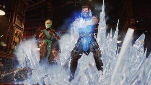 Mortal Kombat 1 Invasion: An image of Sub-Zero and Frost standing next to each other in the game.