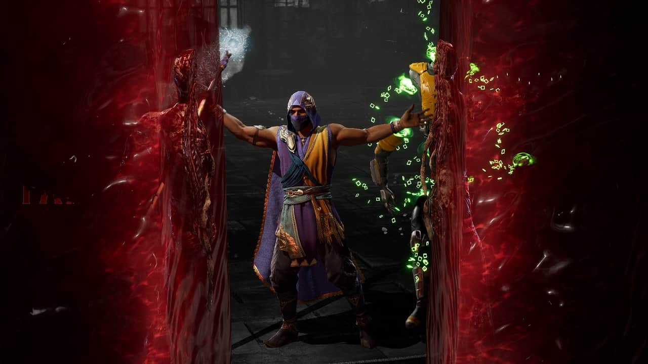 Mortal Kombat 1 Invasion Klue: An image of Rain performing a fatality in the game.