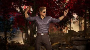 Mortal Kombat 1 Johnny Cage: An image of Johnny Cage in a forest.