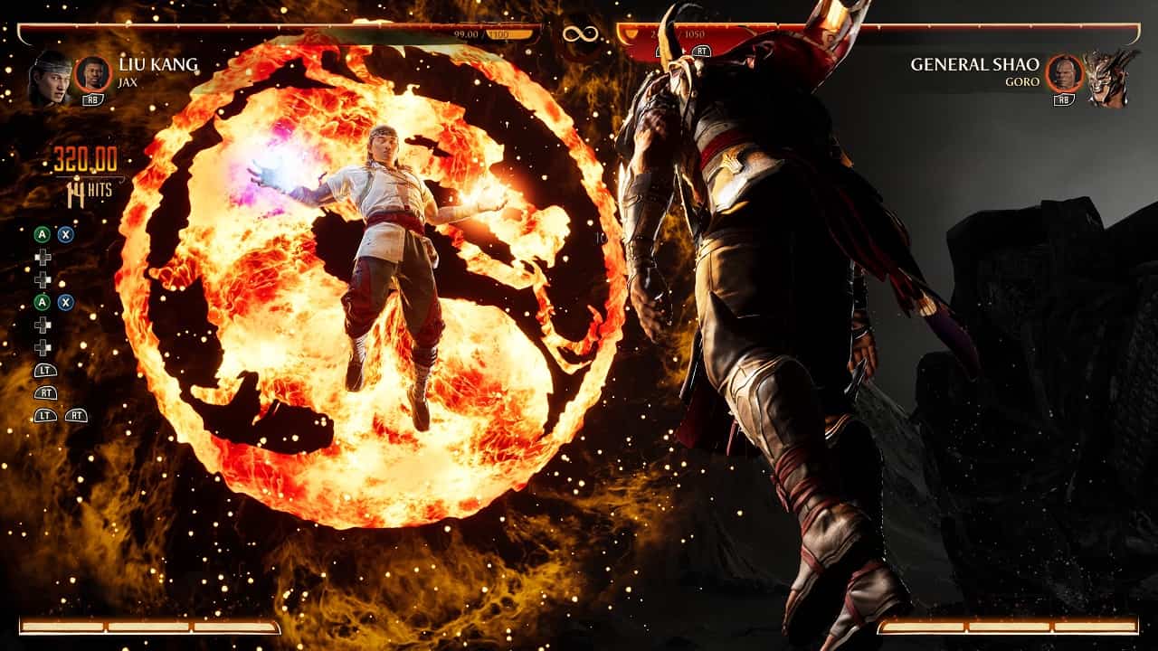 Mortal Kombat 1 Liu Kang: An image of Liu Kang using his Fatal Blow in the game.