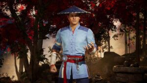 Mortal Kombat 1 Raiden: An image of Raiden from the game.