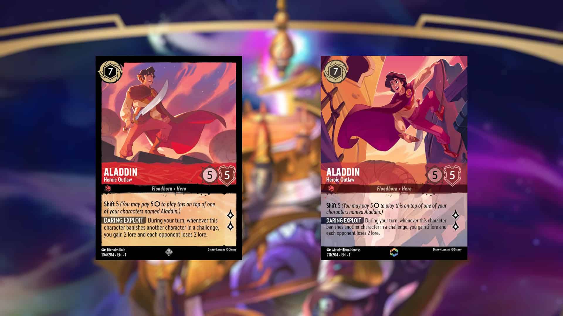 Picture of Aladdin - Heroic Outlaw from Disney Lorcana