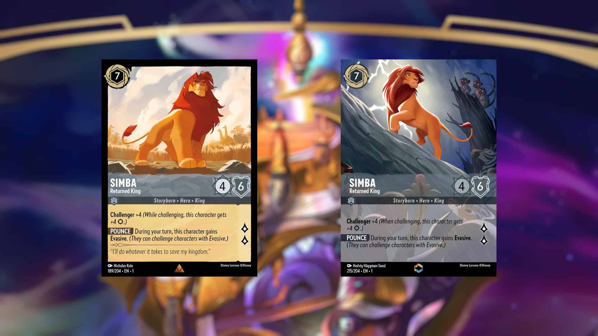 Picture of Simba - Returned King from Disney Lorcana