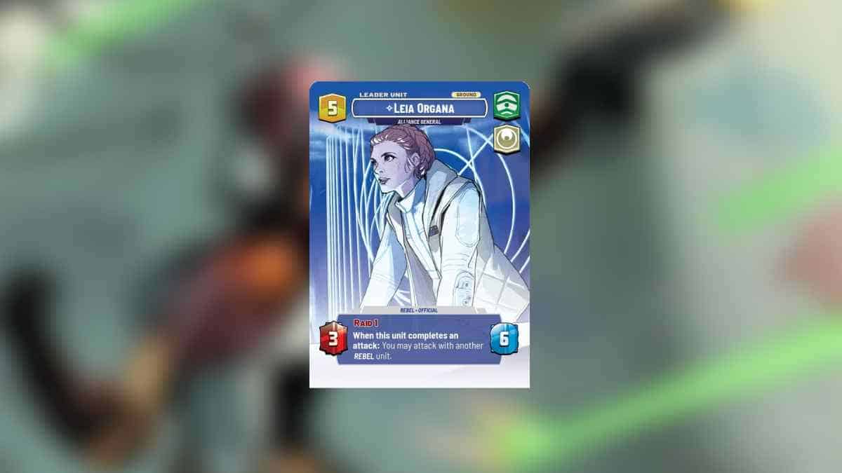Most expensive Star Wars Unlimited cards: Leia Organa