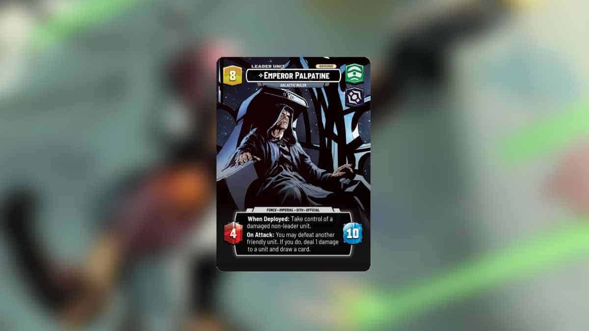 Most expensive Star Wars Unlimited cards: Emperor Palpatine