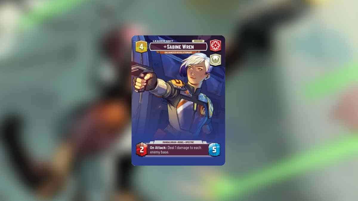 Most expensive Star Wars Unlimited cards: Sabine Wren