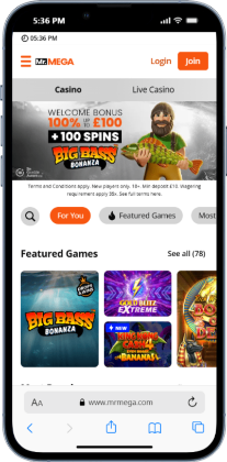mr mega uk online casino