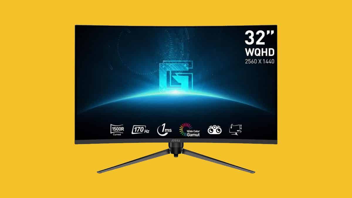 Outstanding MSI 32″ Curved QHD Gaming Monitor now 21% off in eye-catching deal