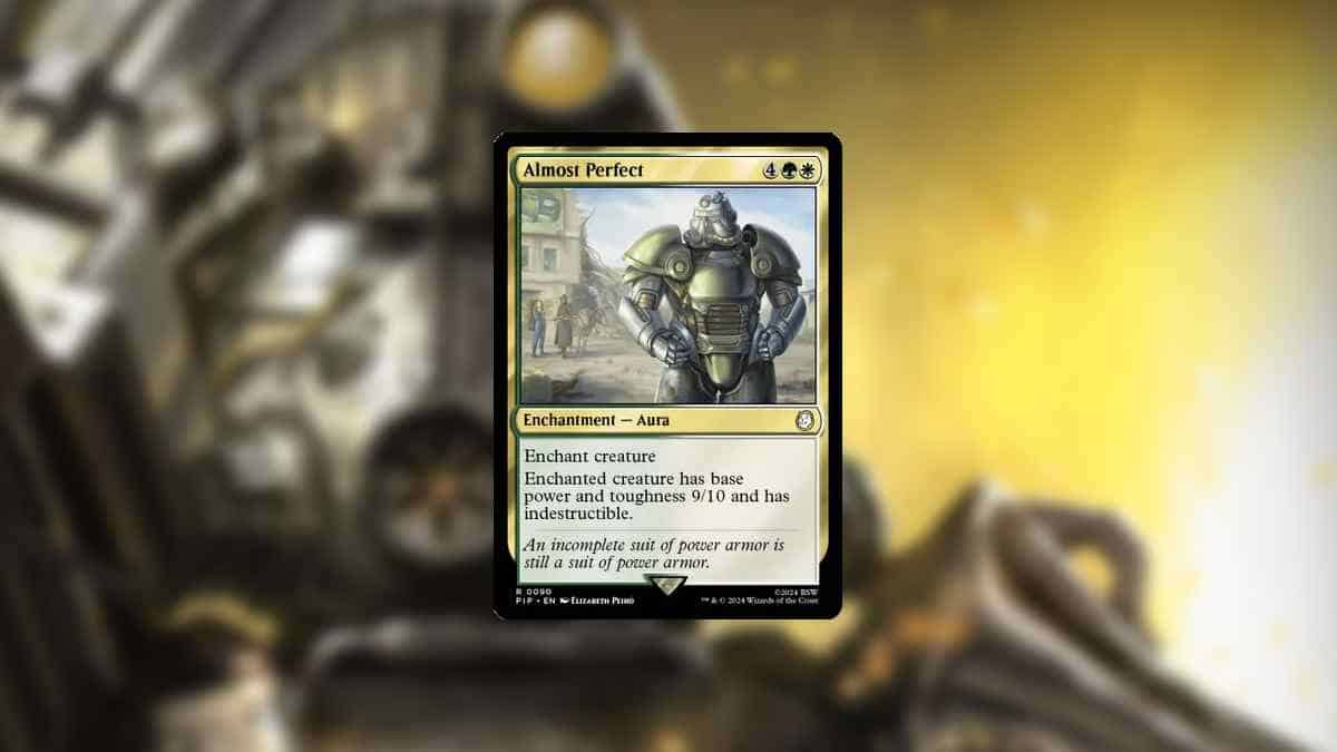 An image of a card with a yellow background is one of the most expensive cards in MTG Fallout.