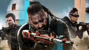 MW2 Season 5 buffs and nerfs: A trio of armed soldiers prepare to step into battle.