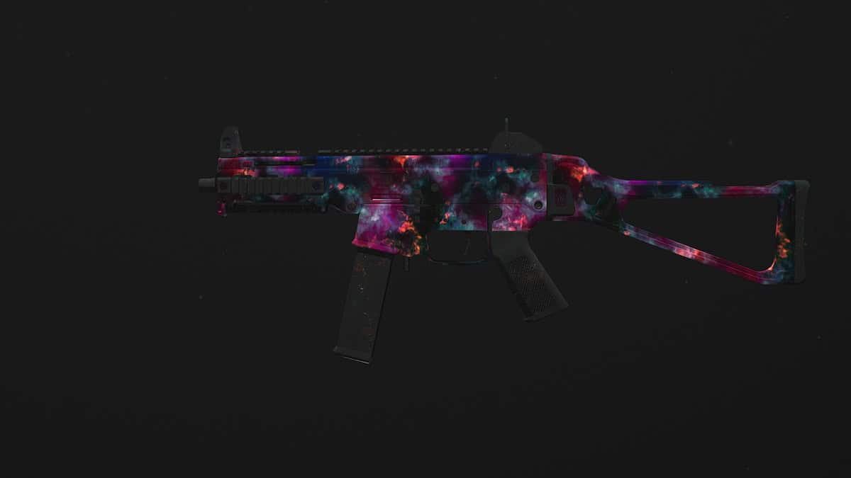The Striker SMG with the Interstellar camo in the game.