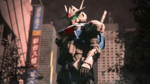 An operator skin resembling the Gundam Mobile Suit.