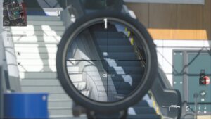MW3 strafing kills: An image of a player aiming down their sights in MW3.