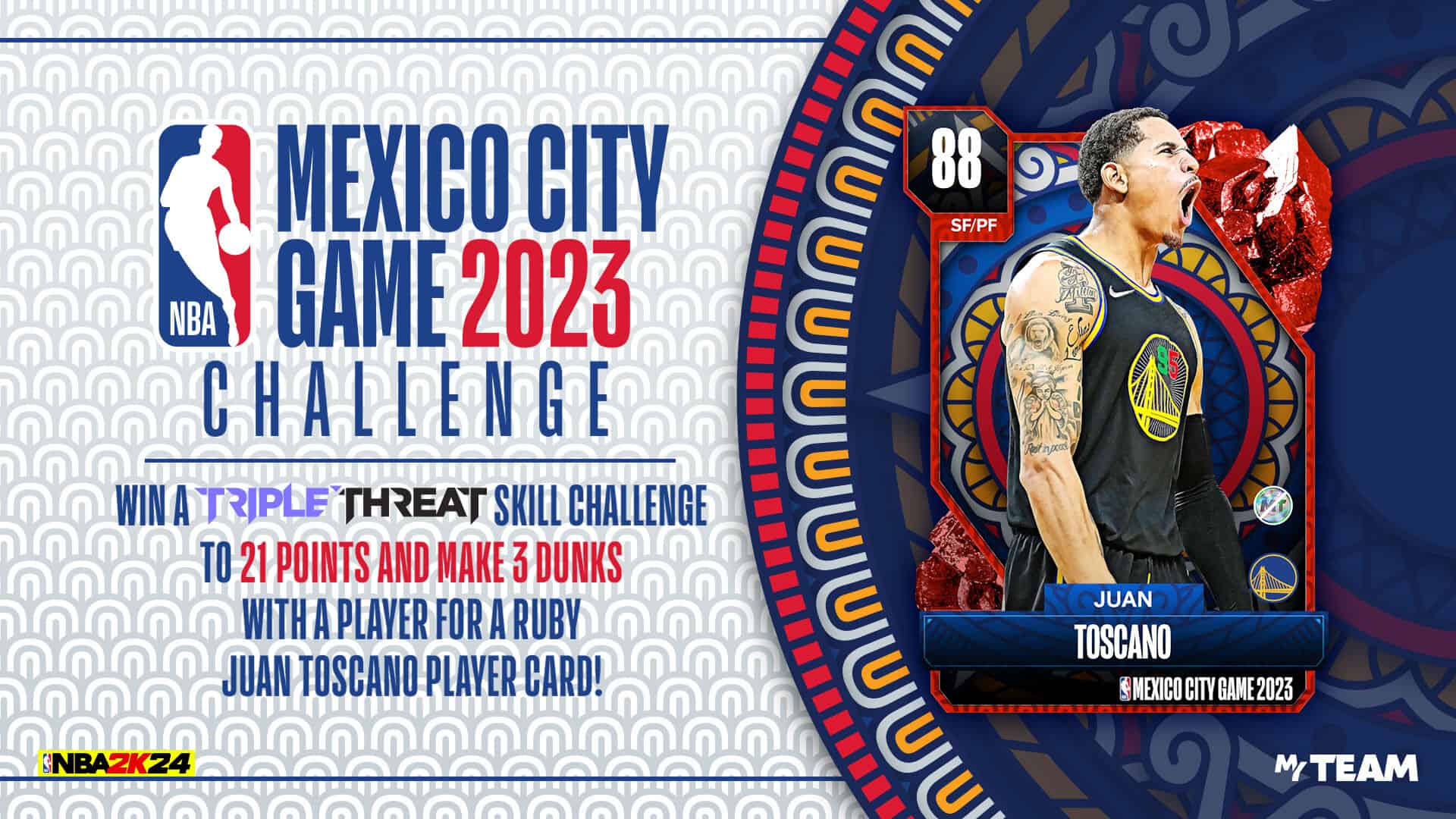 NBA 2K24 Mexico City Game Challenge - 2021 Edition.