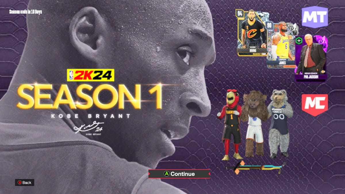 Kobe Bryant's first season in NBA 2K24.