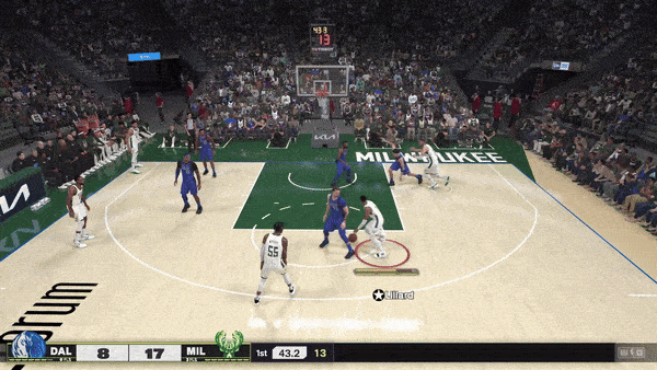 Alley-oop in NBA 2K25
