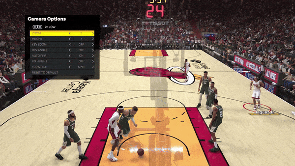 Changing camera in NBA 2K25
