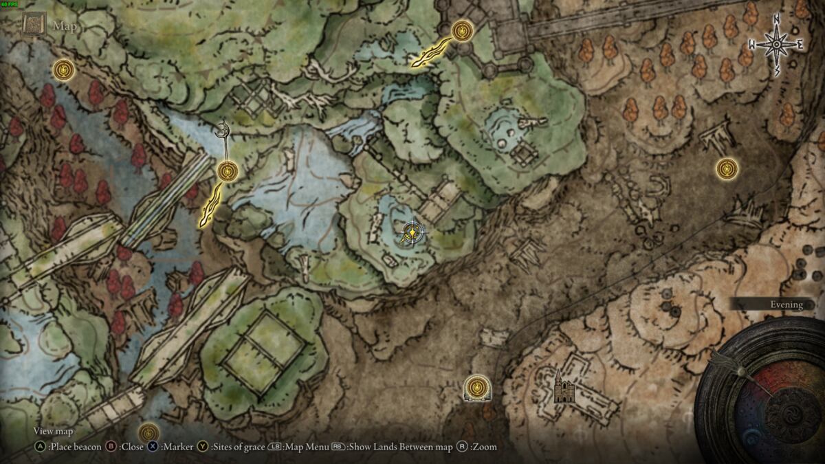Elden Ring Shadow of the Erdtree Scadutree Blessing: realm of shadow map.