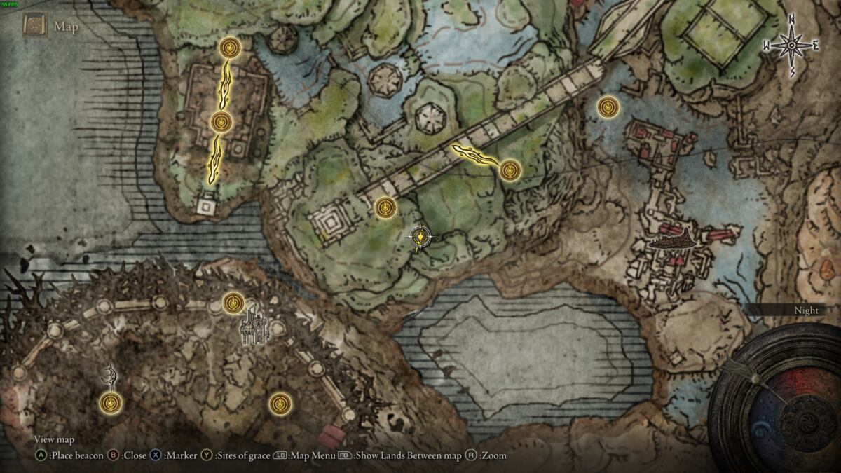 Elden Ring Shadow of the Erdtree Scadutree Blessing: realm of shadow map.