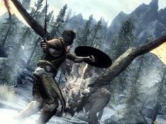 In Skyrim, dragons won’t attack you until you’re ready