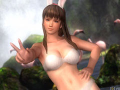 Hitomi & Leifang join Kasumi & Ayane in DOA5 bunny bikini strip