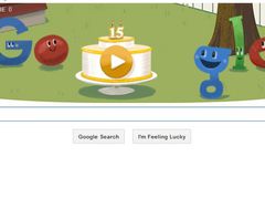 Google celebrates 15th Anniversary with piÃ±ata game