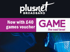 PlusNet’s gaming broadband offers £40 of GAME vouchers