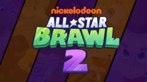 The Nickelodeon All-Star Brawl 2 logo with fighters in the background.