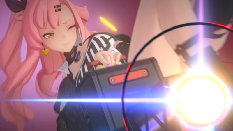zenless zone zero tier list - a woman with pink hair fires a gun