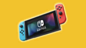 A yellow background showcasing the highly anticipated release of Nintendo Switch 2.
