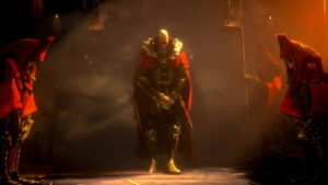 No Rest for the Wicked multiplayer: King stands in throne room