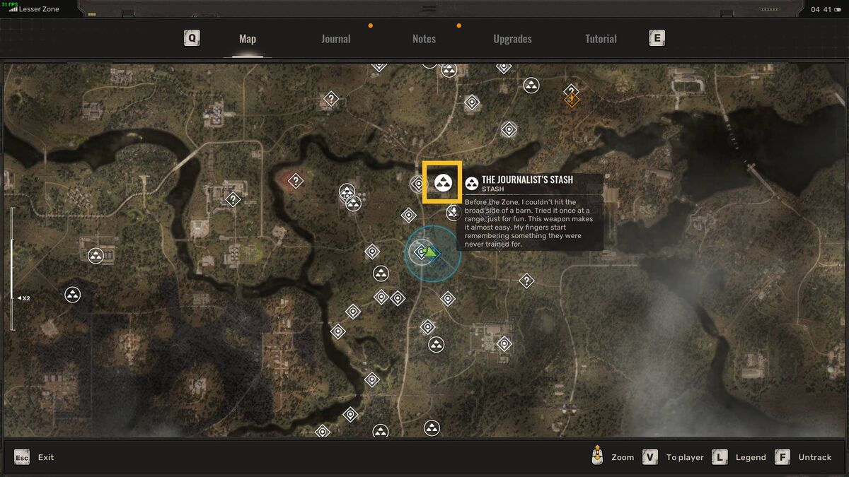 Stalker 2 Journalist's Stash locations: Stalker tracking down stashes.