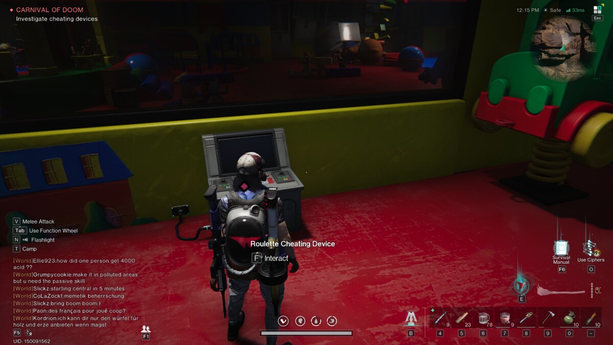Once Human Carnival of Doom: Chuckles' playroom.