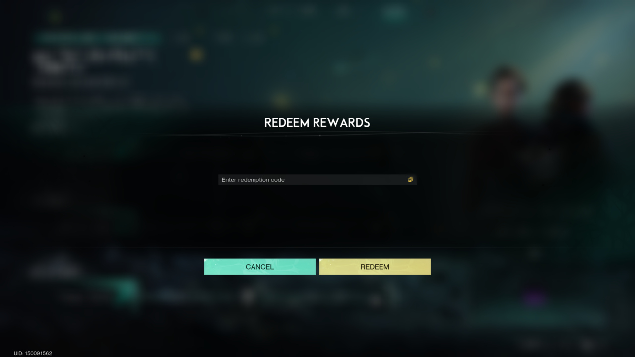 Once Human codes: in-game menu.