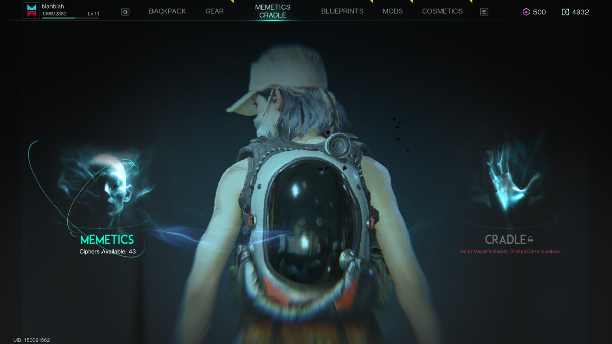 Once Human craft guns: Memetics menu.