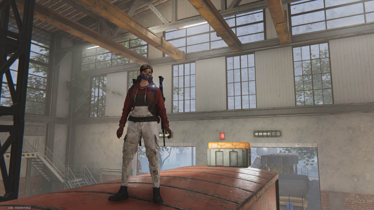 Once Human Eastern Railway Junction Mystical Crate: meta-human exploring a train yard.