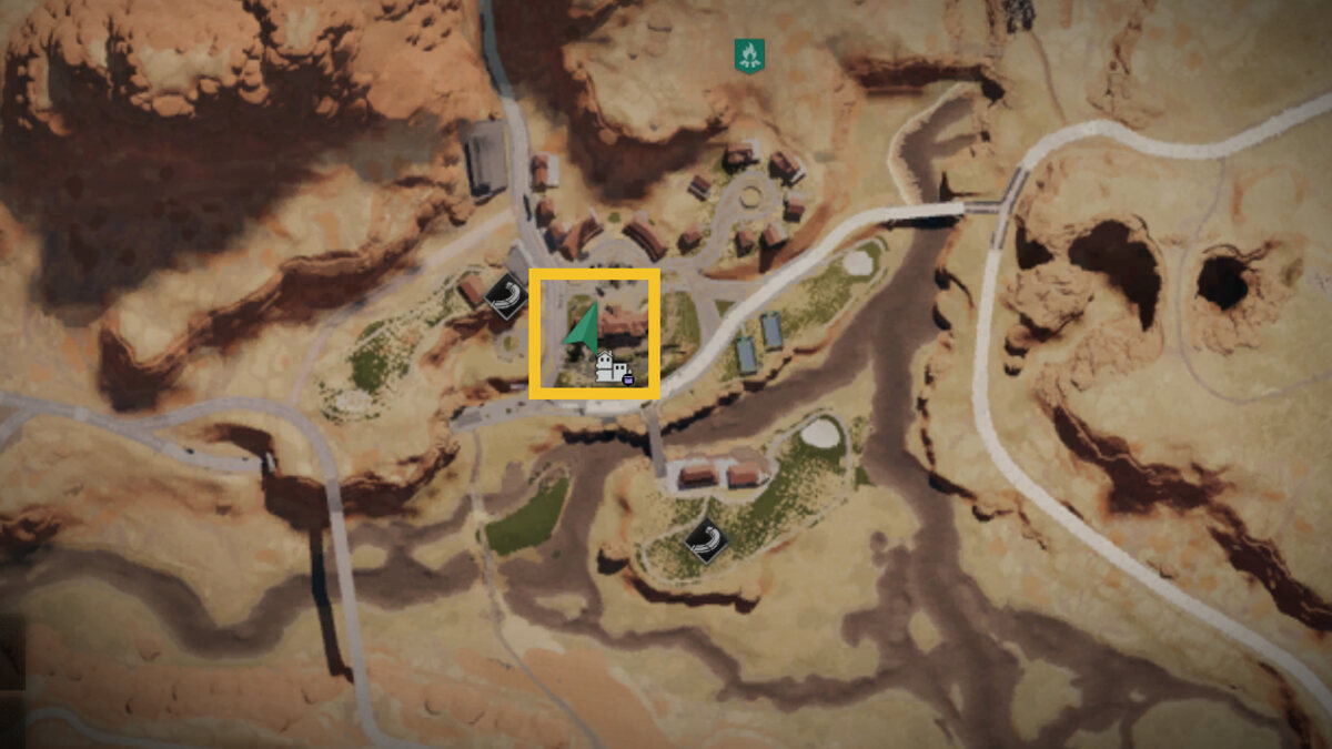 Once Human Evergreen Mystical Crate: Evergreen on the map.