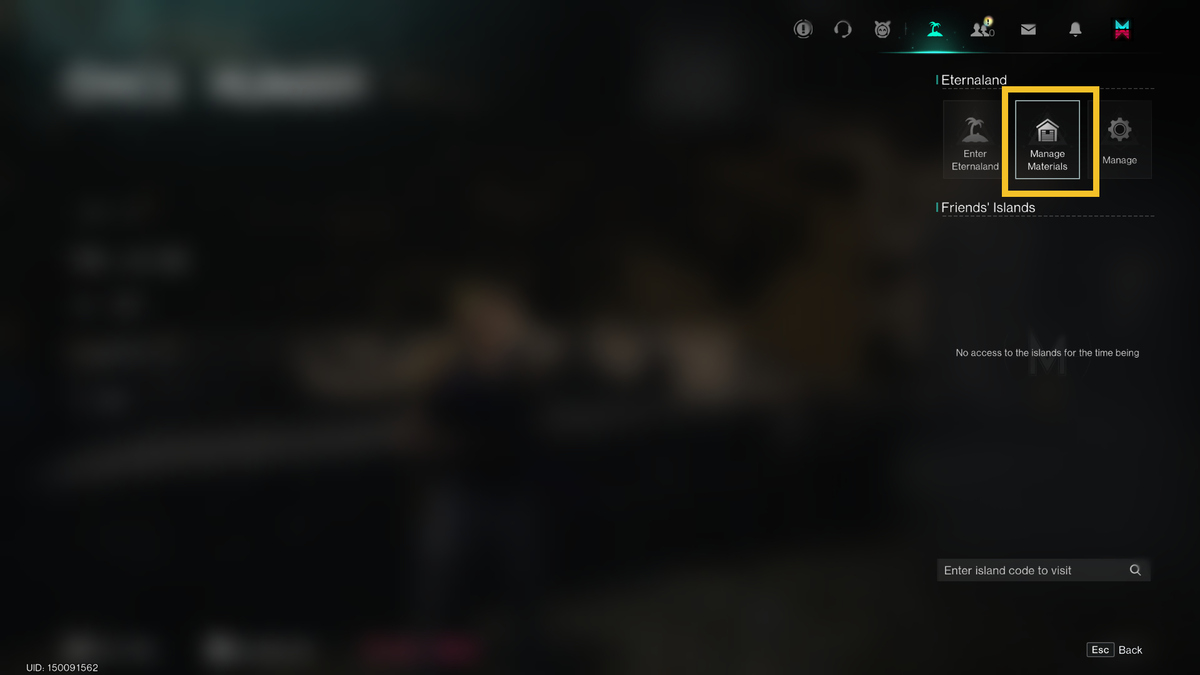 Once Human extra Deviants: in-game Eternaland Shop menu.